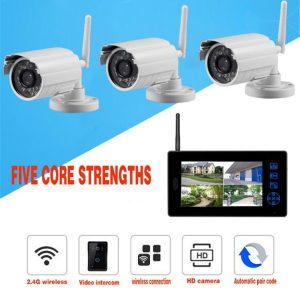7 Inch 1V3 Water-proof Camera Wireless Intercom Video Door Phone