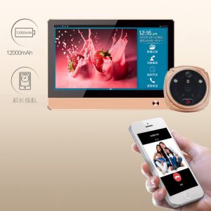 New Arrival Wireless Video Door Phone Smart WIFI Peephole Doorbell Intercom 7"Touch Screen + 2.0 mega door cameras